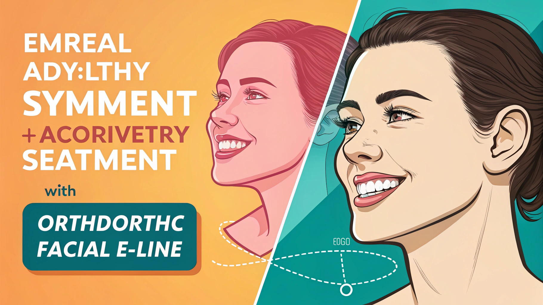 顔のゆがみを整える治療のイメージ図