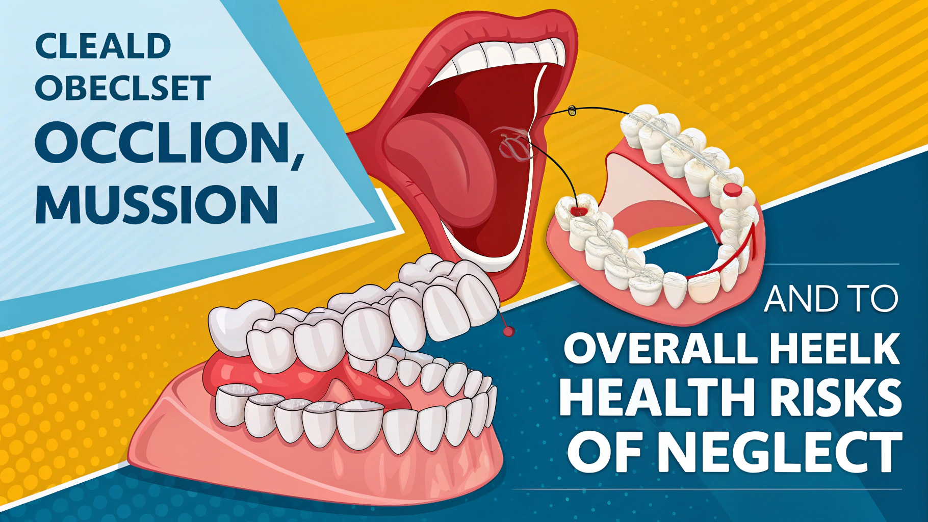 歯並びと口の中の絵