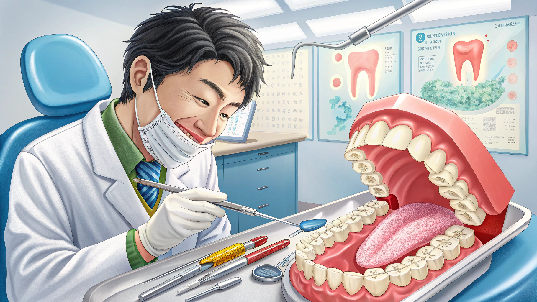 歯医者の診察風景